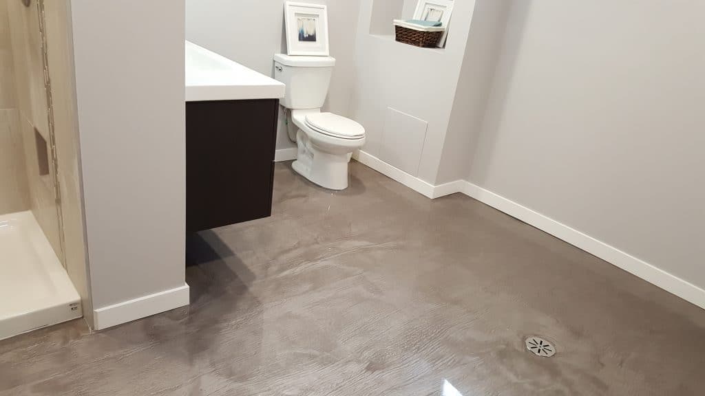 plancher de salle de bain