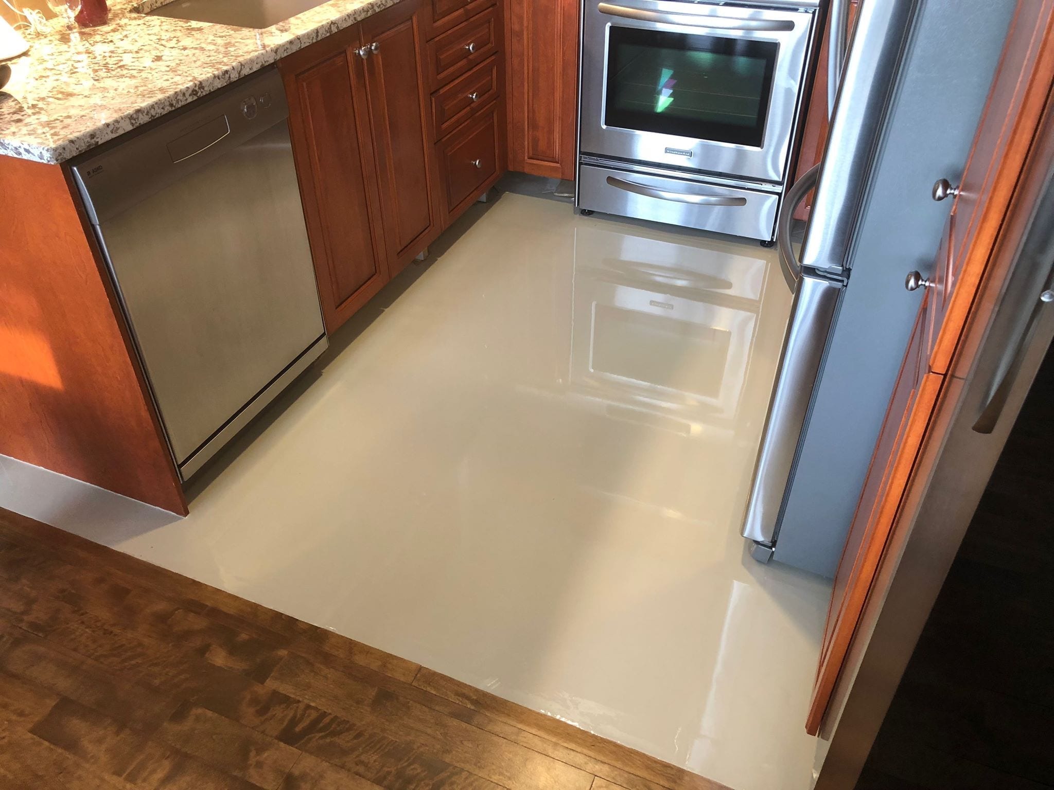 plancher epoxy cuisine