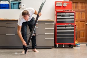 plancher imperméable en polyaspartique pour les adeptes de ski